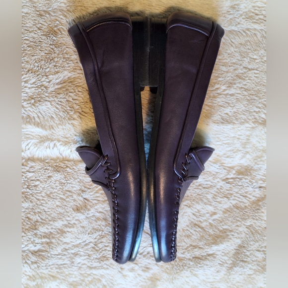 Robert Zur Purple Leather Loafers - 6.5 - Picture 10 of 10